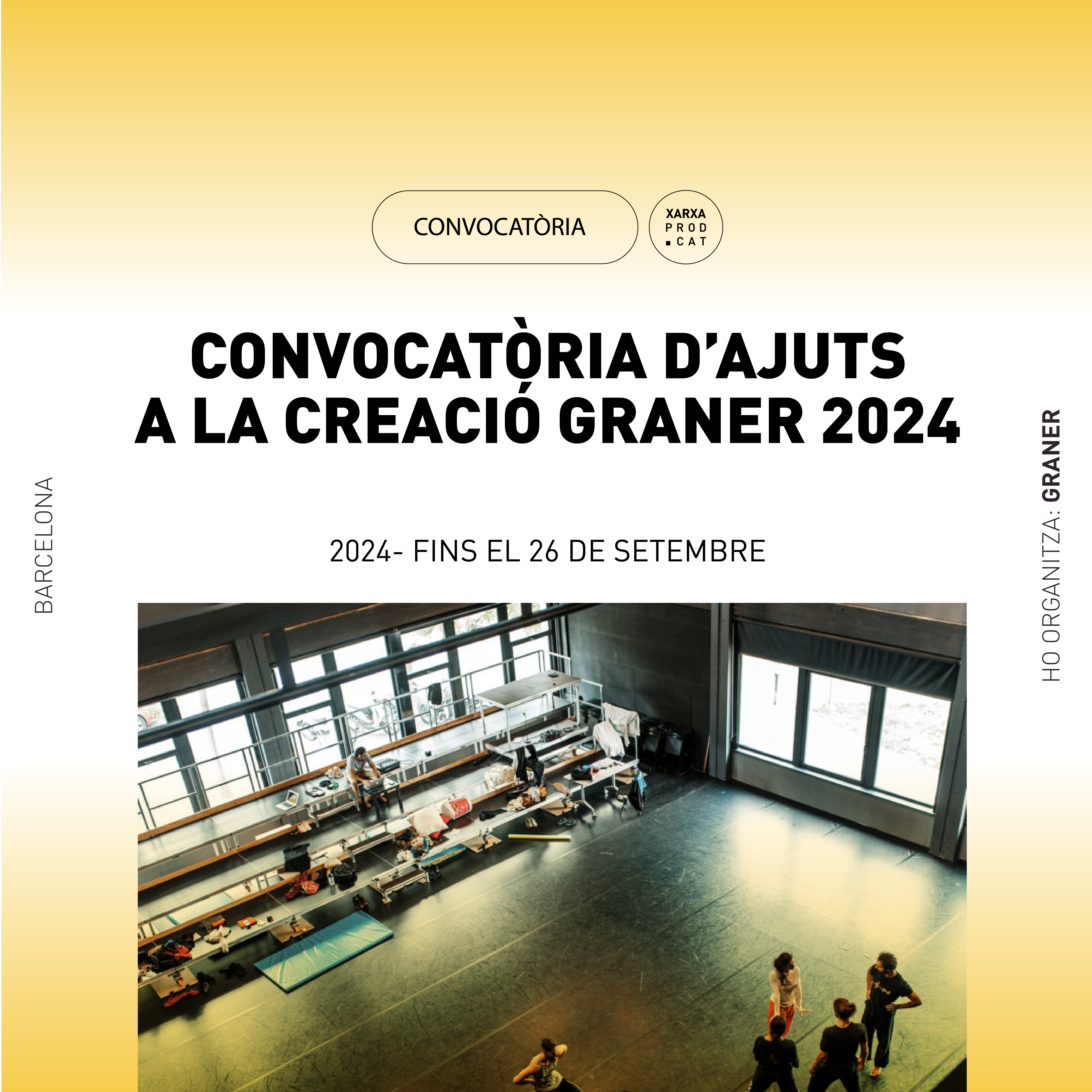 CONVOCATÒRIA D’AJUTS A LA CREACIÓ GRANER 2024