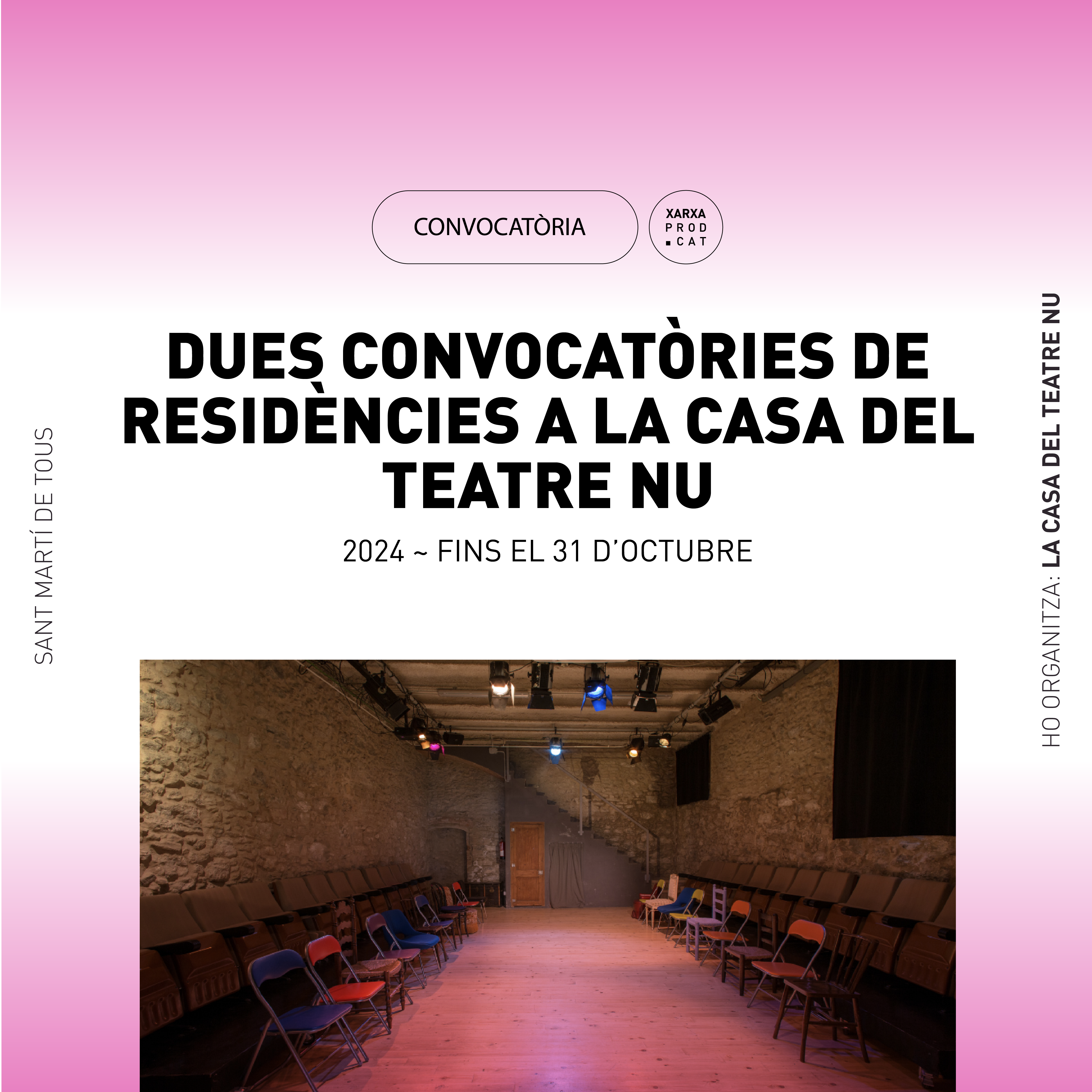 RESIDÈNCIES DE CREACIÓ I LLEGENDES A LA CASA DEL TEATRE NU